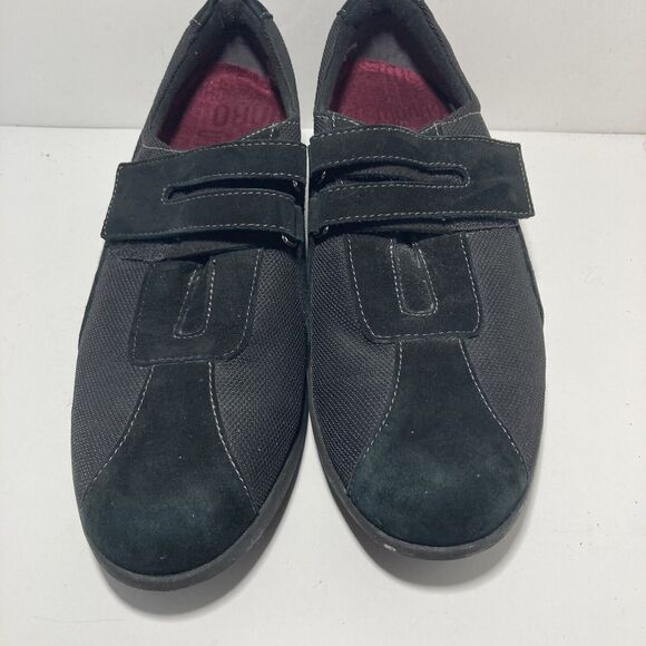 MUNRO Joliet Black Suede Fabric Comfort Shoe Hook Loop Slip On Shoes 10.5 - Picture 11 of 14